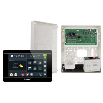 ZESTAW ALARMOWY SATEL INTEGRA 64 PLUS + INT-TSI-B + OPU-3P + AWT800 + 17Ah